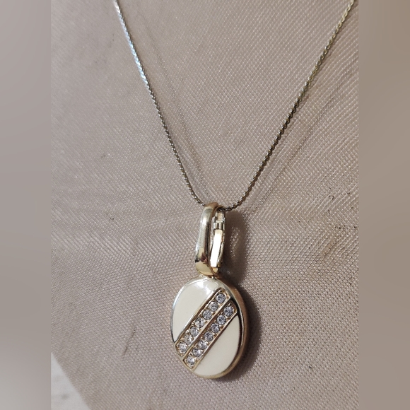 Vintage Authentic Swarovski S.A.L Pendant/ Pearls Enhancer Necklace - Picture 11 of 12